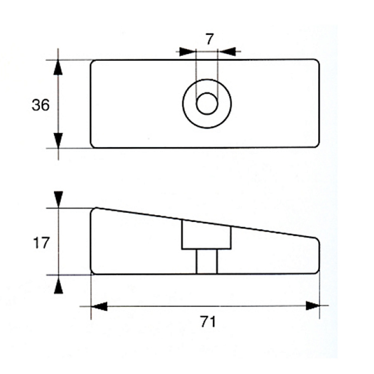 ΑΝΟΔΙΟ HONDA 75-130/255HP ΠΛΑΚAKI ΑΛΟΥΜΙΝΙΟΥ