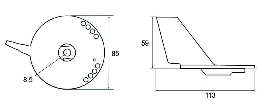 ΑΝΟΔΙΟ SUZUKI DF60/DF70 ΠΤΕΡΥΓΙΟ 55125-90J01