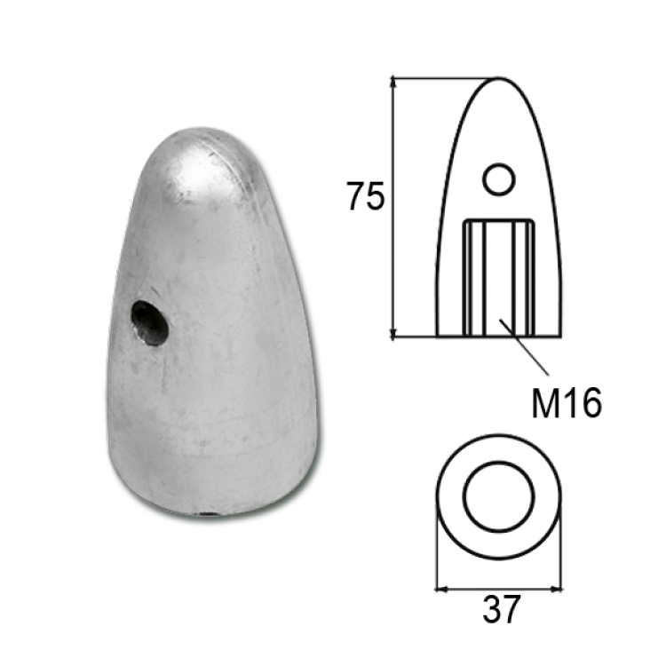 ΑΝΟΔΙΟ VOLVO PENTA Φ25/30MM 873411
