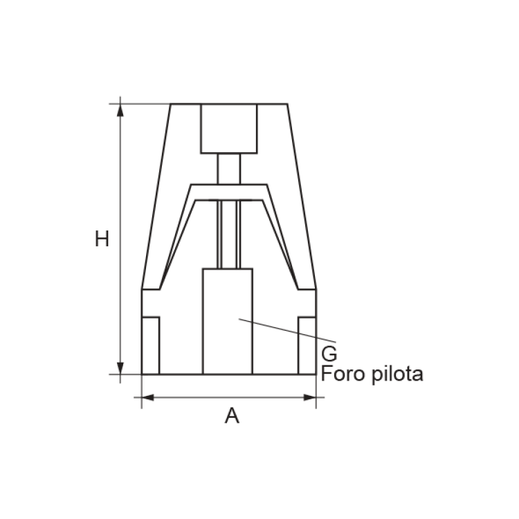 ΑΝΟΔΙΟ ΑΞΟΝΑ RADICE 37Χ60MM ΠΟΛΥΓΩΝΟ