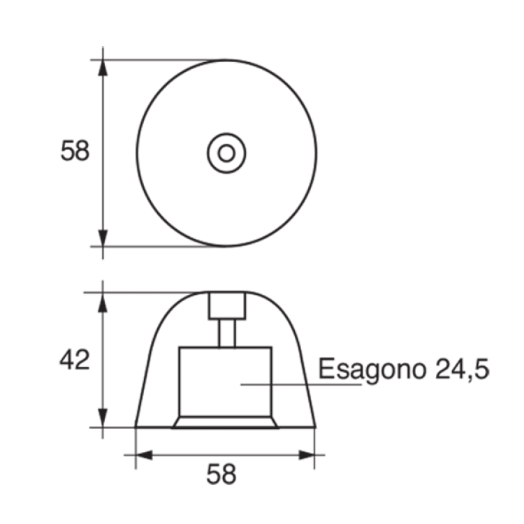ΑΝΟΔΙΟ VETUS Φ58MM