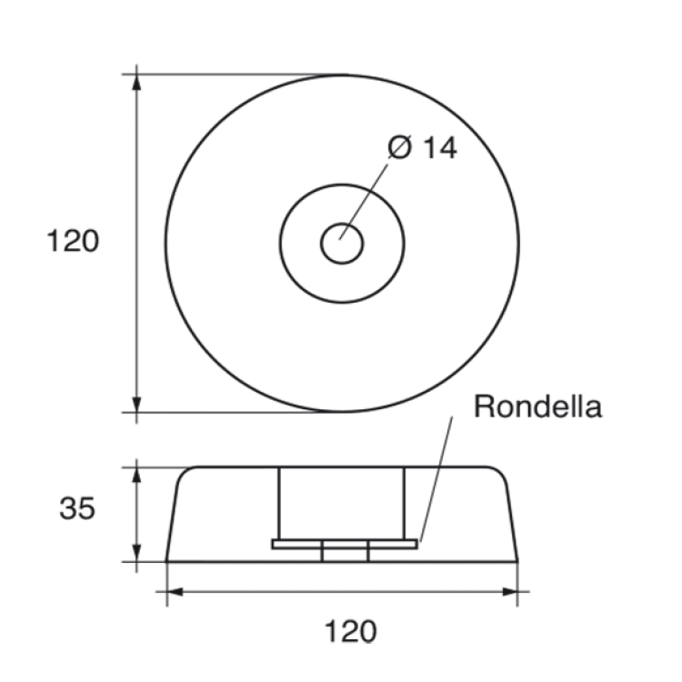 ΑΝΟΔΙΟ ΚΑΘΡΕΦΤΗ 2,8KG Φ120ΜΜ