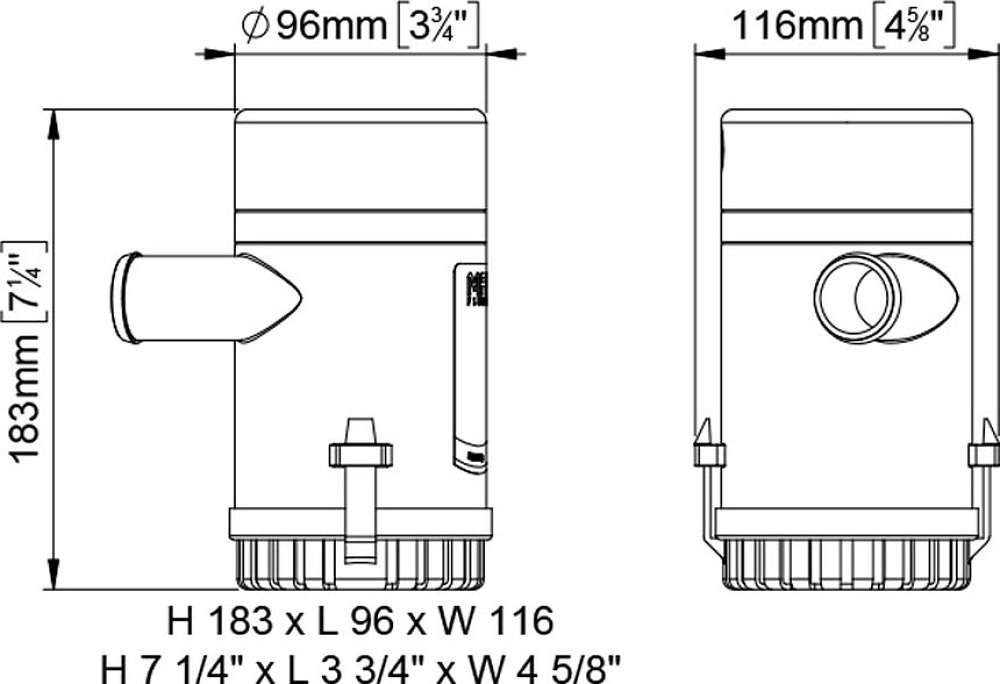 ΑΝΤΛΙΑ ΣΕΝΤΙΝΑΣ 126L/ΜΙΝ 12V UP2000 MARCO