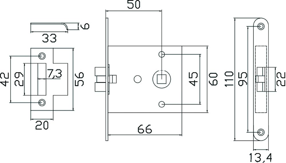 ΚΛΕΙΔΑΡΙΑ 110x13,4  ΕΠΙΧΡΩΜΙΩΜΕΝΗ