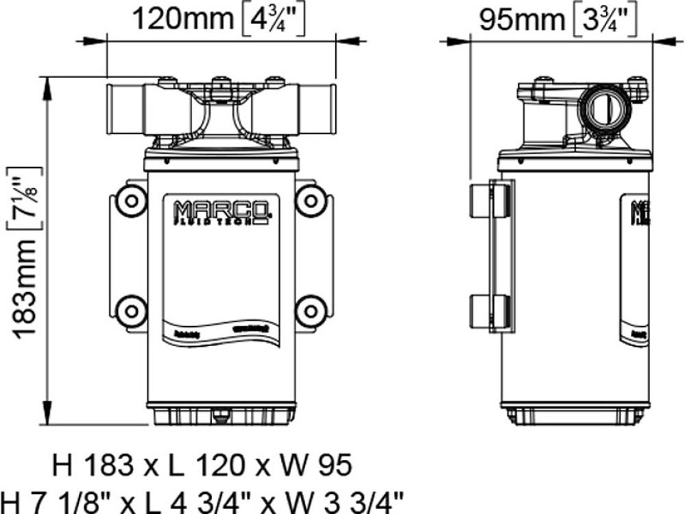 ΑΝΤΛΙΑ ΠΕΡΙΣΤΡΟΦΙΚΗ 35,0LPM 12V UP1 MARCO