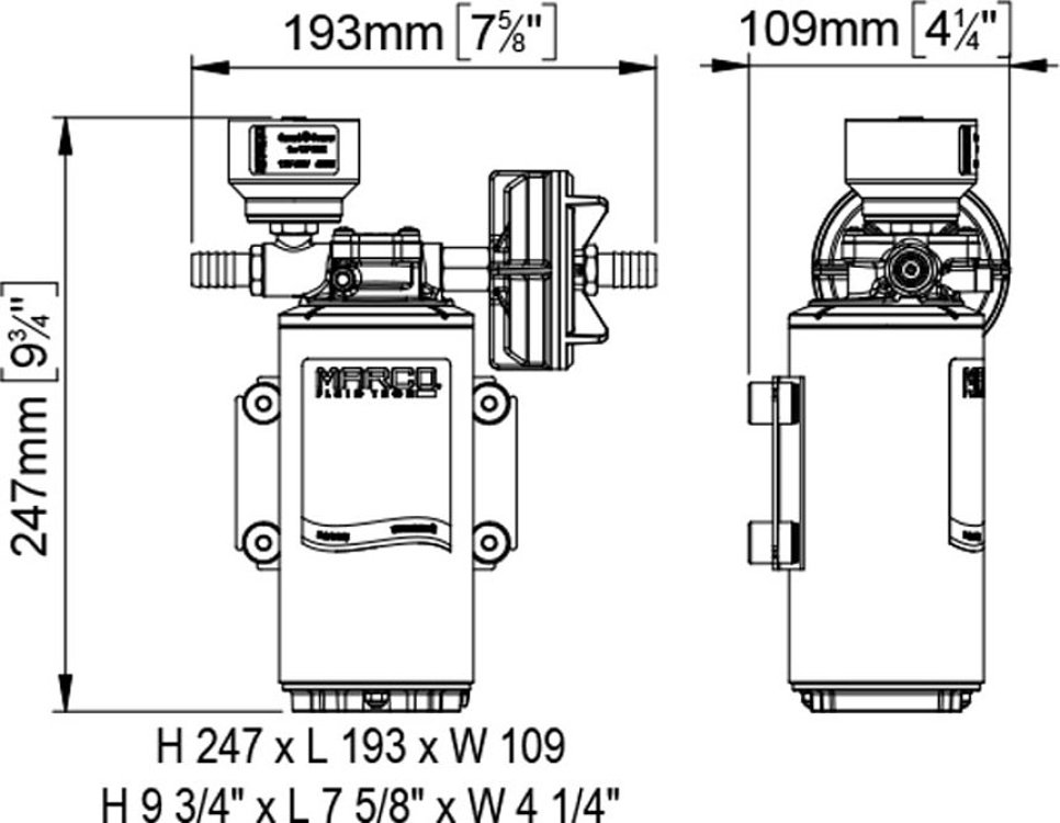 ΑΝΤΛΙΑ ΠΛΥΣΙΜΑΤΟΣ ΚΑΤΑΣΤΡΩΜΑΤΟΣ 15,0LPM 12/24V ΚΙΤ DP12/E MARCO