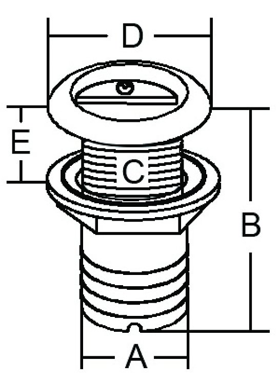 ΣΩΛΗΝΑΣ ΕΞΑΓΩΓΗΣ 2" X (L)88MM ΜΕ ΑΝΕΠΙΣΤΡΟΦΗ ΙΝΟΧ