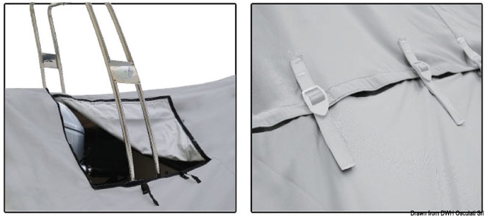 ΚΑΛΥΜΜΑ ΣΚΑΦΟΥΣ ΦΟΥΣΚΩΤΟΥ ΜΕ ROLL BAR 470/500Χ230CM ΓΚΡΙ