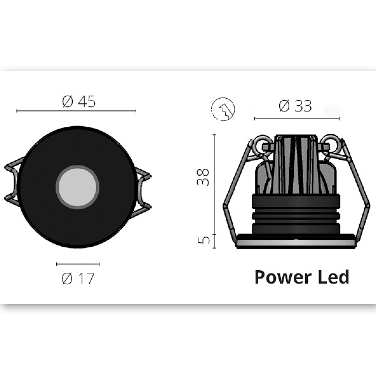 ΠΛΑΦΟΝΙΕΡΑ LED MERCURIO TP IP65 3W 10-30V 4000K
