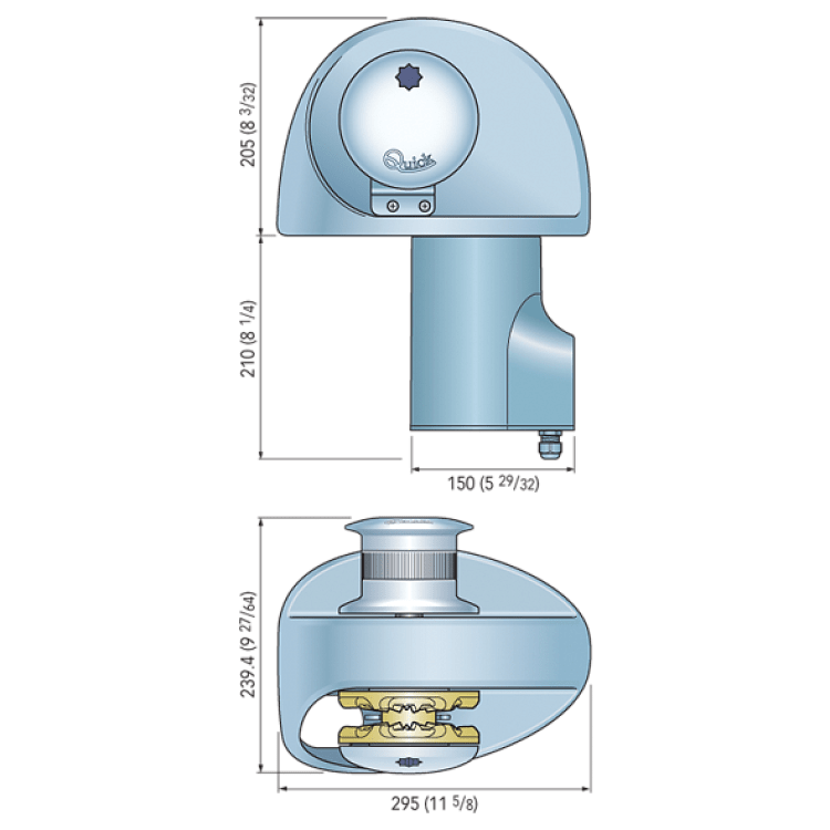 ΕΡΓΑΤΗΣ ΑΓΚΥΡΑΣ EAGLE 1000W 12V 8MM ΜΕ ΤΥΜΠΑΝΟ Ε3 QUICK