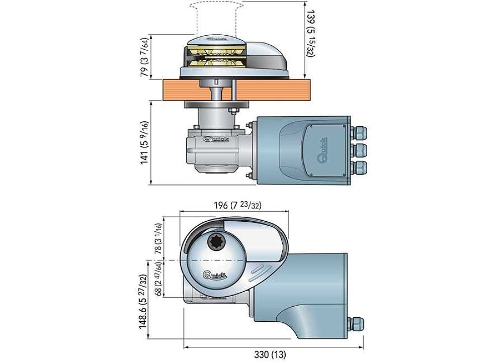 ΕΡΓΑΤΗΣ ΑΓΚΥΡΑΣ PRINCE 700W 12V 6MM CL2 QUICK