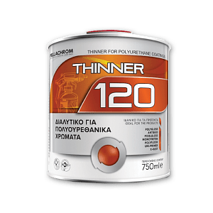 ΔΙΑΛΥΤΙΚΟ ΠΟΛΥΟΥΡΕΘΑΝΗΣ THINNER 120 ΔΙΑΦΑΝΕΣ 0,75LT