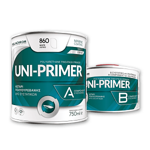 PRIMER ΠΟΛΥΟΥΡΕΘΑΝΗΣ UNI-PRIMER 860 ΓΚΡΙ 861 A+B 0,75LT