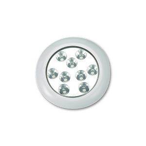ΦΑΝΑΡΙ ΥΠΟΒΡΥΧΙΟ 9 LED RGBW 119,4ΜΜ 10-30V ΛΕΥΚΟ ΠΛΑΣΤΙΚΟ & ΙΝΟΧ