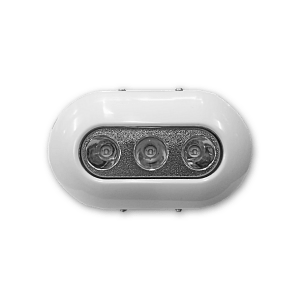 ΦΑΝΑΡΙ ΥΠΟΒΡΥΧΙΟ 3 LED ΜΠΛΕ 96.2X59.2MM 10-30V ΛΕΥΚΟ ΠΛΑΣΤΙΚΟ