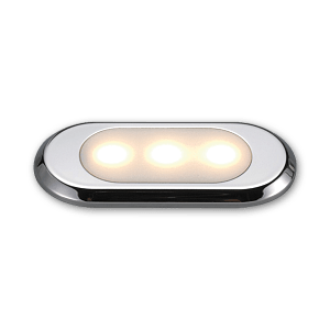 ΠΛΑΦΟΝΙΕΡΑ 3 LED 80Χ37ΜΜ INOX OCULUS