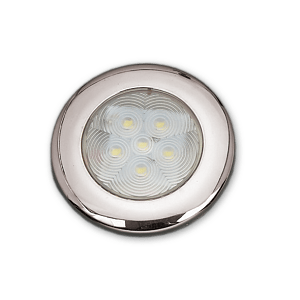 ΠΛΑΦΟΝΙΕΡΑ 6 LED Φ70,9MM RGB INOX