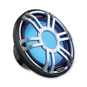 SUBWOOFER 12" 1000W LED RGB ΜΑΥΡΟ/ΑΣΗΜΙ HMS12 S4-LD-G HERTZ MARINE