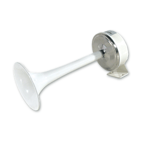 ΚΟΡΝΑ ΤΡΟΜΠΕΤΑ 114dB 24V 250MM ΛΕΥΚΗ TCE MARCO