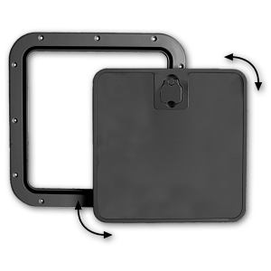 ΠΟΡΤΑΚΙ 380Χ380ΜΜ ΑΠΟΣΠΩΜΕΝΟ ΜΑΥΡΟ