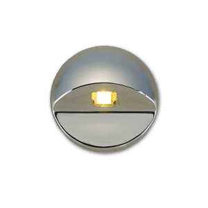 ΠΛΑΦΟΝΙΕΡΑ 1 LED ΜΠΛΕ ΧΩΝΕΥΤΗ 38MM 12/24V ΙΝΟΧ