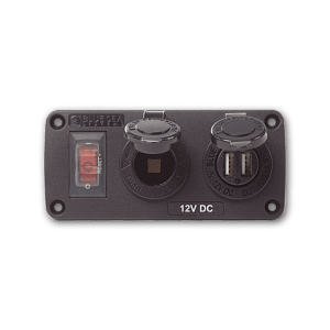ΠΑΝΕΛ ΑΔΙΑΒΡΟΧΟ BLUE SEA 12V, 2.1A x2 USB 4363