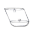 ΜΠΑΛΟΝΟΘΗΚΗ 23Χ63CM ΔΙΠΛΗ ΙΝΟΧ F-2, F-3