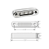 ΦΑΝΑΡΙ ΥΠΟΒΡΥΧΙΟ LED ΜΠΛΕ 75X16MM 12V ΟΡΙΖΟΝΤΙΟ ΙΝΟΧ*