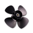 ΠΡΟΠΕΛΑ AMITA4 YAMAHA 9.9-20HP,HONDA 8-20HP 5" H.THRUST SOLAS